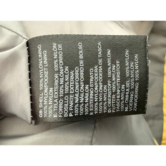 The North Face Yellow Hooded Rain Jacket Windbreaker Womens M Lightweight - Picture 6 of 10